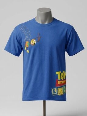 Disney Pixar Toy Story Land Slinky Dog Blue men T-Shirt XL